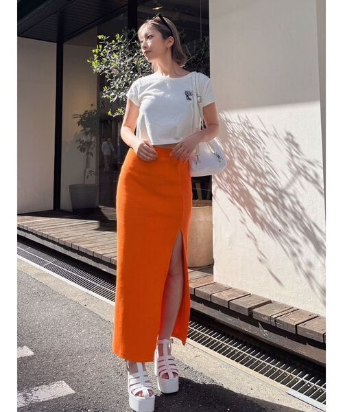 GYDA(ジェイダ)の「POSE HEELワッペンショートTシャツ(Tシャツ/カットソー・レディース・グリーン/ブラック/オフホワイト・FREE)」の21枚目の写真