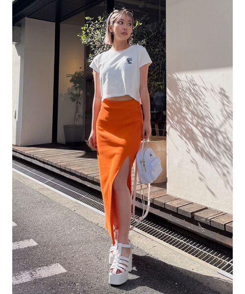 GYDA(ジェイダ)の「POSE HEELワッペンショートTシャツ(Tシャツ/カットソー・レディース・グリーン/ブラック/オフホワイト・FREE)」の20枚目の写真