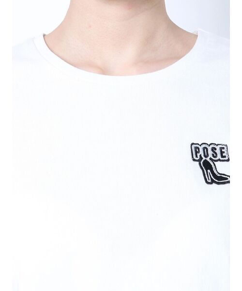 GYDA(ジェイダ)の「POSE HEELワッペンショートTシャツ(Tシャツ/カットソー・レディース・グリーン/ブラック/オフホワイト・FREE)」の10枚目の写真