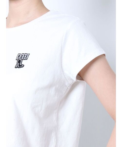 GYDA(ジェイダ)の「POSE HEELワッペンショートTシャツ(Tシャツ/カットソー・レディース・グリーン/ブラック/オフホワイト・FREE)」の9枚目の写真