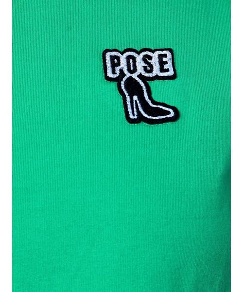 GYDA(ジェイダ)の「POSE HEELワッペンショートTシャツ(Tシャツ/カットソー・レディース・グリーン/ブラック/オフホワイト・FREE)」の7枚目の写真