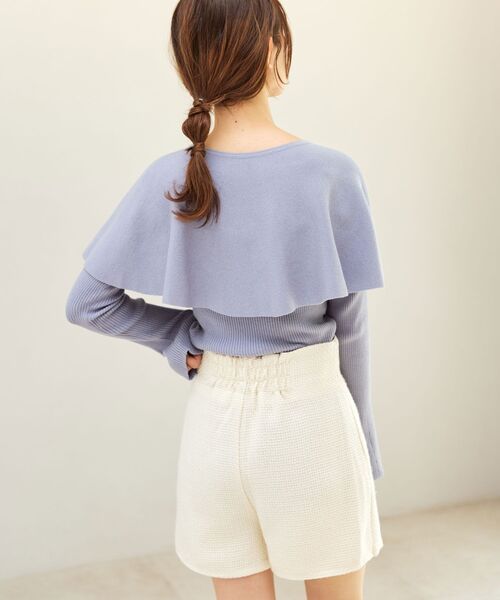 MAJESTIC LEGON(マジェスティックレゴン)の「ツイードスカショーパン(その他パンツ・レディース・グリーン系その他/アイボリー/ブラック・MEDIUM)」の11枚目の写真