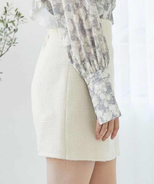 MAJESTIC LEGON(マジェスティックレゴン)の「ツイードスカショーパン(その他パンツ・レディース・グリーン系その他/アイボリー/ブラック・MEDIUM)」の18枚目の写真