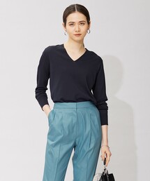 【WEB限定カラーあり】 シンセティックハイゲージ Vネックプルオーバー