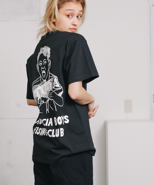 ABU GARCIA(アブ・ガルシア)の「Abu Garcia/アブ・ガルシア Hiranuma Boys Fishing Graphic Tee バックプリント 半袖Tシャツ(Tシャツ/カットソー・メンズ・ホワイト/ブラック・M/L)」の16枚目の写真