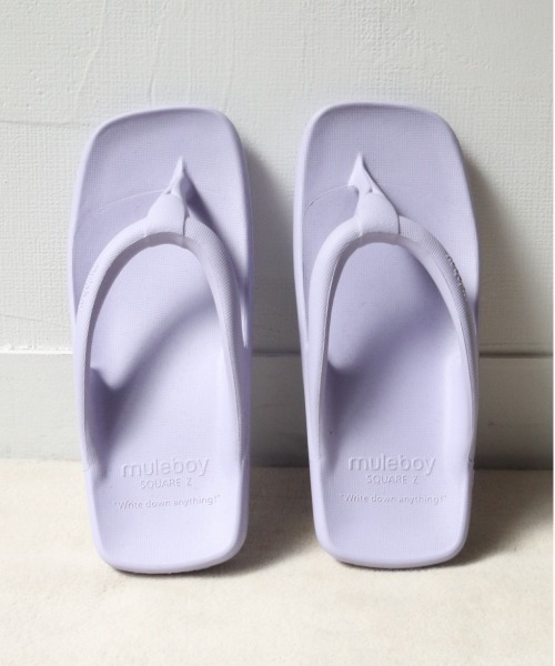 muleboy(ミュールボーイ)の「SQUARE Z(サンダル・レディース・イエロー/ミント/パープル/アイボリー/ブラック/グレー/ブルー/ピンク/ベージュ・XX-SMALL/X-SMALL/SMALL/MEDIUM/LARGE/X-LARGE)」の21枚目の写真