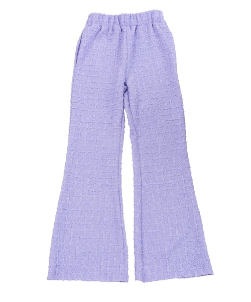 PUNYUS（プニュズ）の「ブロックパターンフレアパンツ（その他パンツ・レディース・ピンク/ブラック/ライム/ライトパープル・3/1/4/2）」の14枚目の写真