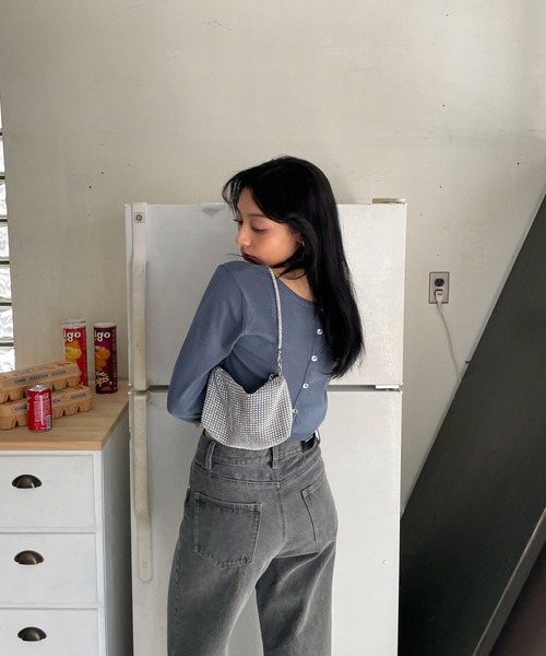 EPIMI E'PIMMY（エピミエピミー）の「２wayレースアップカーディガン（カーディガン/ボレロ・レディース・ネイビー/ピンク/オフホワイト/ブラック・MEDIUM）」の12枚目の写真