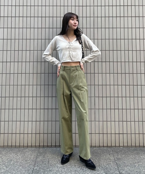 EPIMI E'PIMMY（エピミエピミー）の「２wayレースアップカーディガン（カーディガン/ボレロ・レディース・ネイビー/ピンク/オフホワイト/ブラック・MEDIUM）」の17枚目の写真