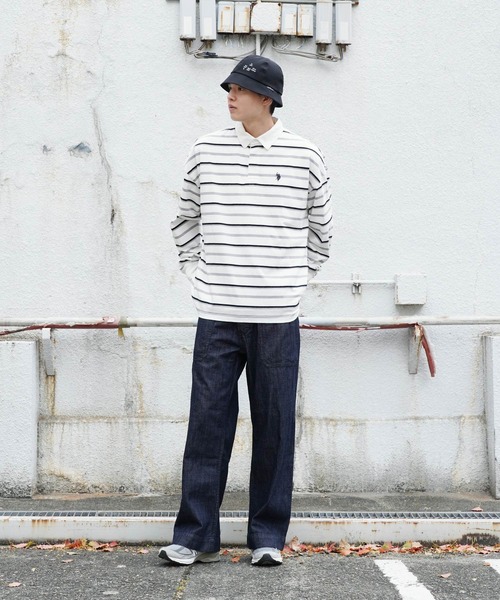 HOUSTON(ヒューストン)の「HOUSTON / ヒューストン USN DENIM SAILOR PANTS デニム セーラー パンツ(デニムパンツ・メンズ・インディゴブルー/ブルー・LARGE/MEDIUM/X-LARGE)」の11枚目の写真