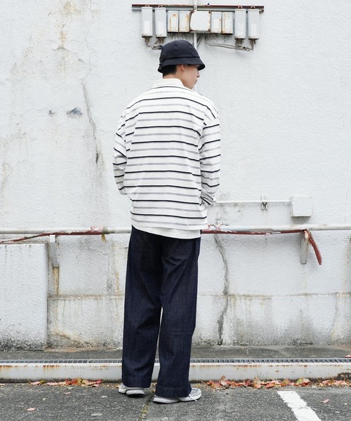 HOUSTON(ヒューストン)の「HOUSTON / ヒューストン USN DENIM SAILOR PANTS デニム セーラー パンツ(デニムパンツ・メンズ・インディゴブルー/ブルー・LARGE/MEDIUM/X-LARGE)」の13枚目の写真