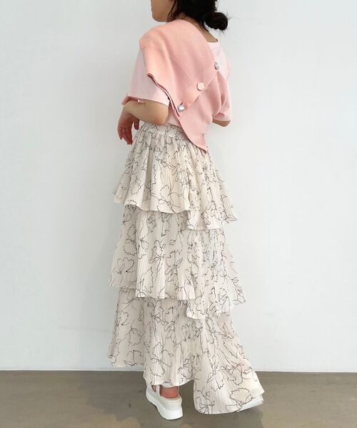 MAJESTIC LEGON（マジェスティックレゴン）の「クロップドロゴTee（Tシャツ/カットソー・レディース・オフホワイト/ピンク/ブラック/ブラック系その他/レッド系その他2・MEDIUM）」の20枚目の写真