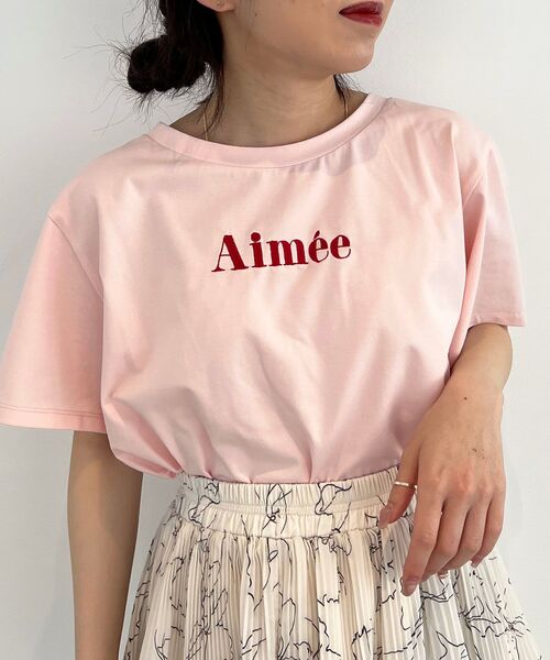 MAJESTIC LEGON（マジェスティックレゴン）の「クロップドロゴTee（Tシャツ/カットソー・レディース・オフホワイト/ピンク/ブラック/ブラック系その他/レッド系その他2・MEDIUM）」の17枚目の写真