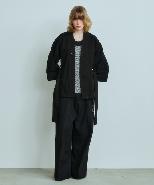 OPULENCE(オーピュレンス)の「Flower Loop ワイドカルゼパンツ(その他パンツ・レディース・カーキ/アイボリー/ブラック・FREE)」の18枚目の写真