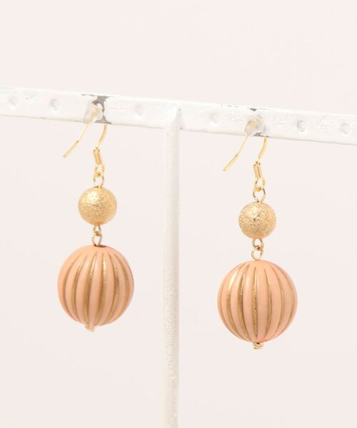 tone（トーン）の「【eto】韓国風メロンビーズピアス(MA)（ピアス（両耳用）・レディース・ブルー系その他/オレンジ/グリーン/ブラウン・FREE）」の5枚目の写真
