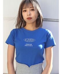 EMODA（エモダ）の「ストーンロゴミニマルTシャツ（Tシャツ/カットソー）」