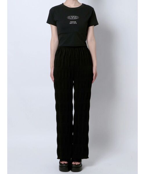 EMODA（エモダ）の「ストーンロゴミニマルTシャツ（Tシャツ/カットソー・レディース・ホワイト/ブラック/ブルー・FREE）」の16枚目の写真