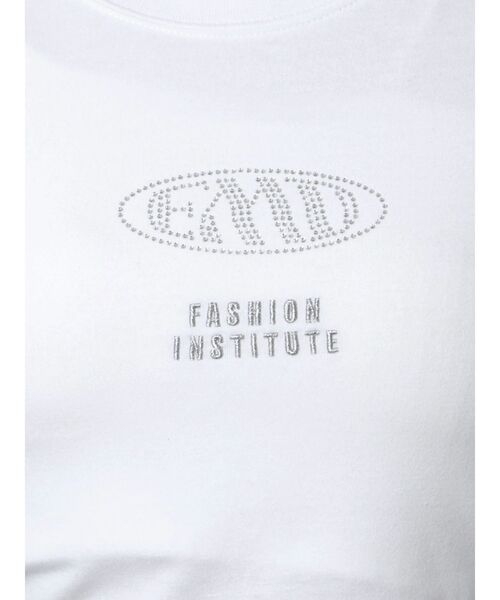 EMODA（エモダ）の「ストーンロゴミニマルTシャツ（Tシャツ/カットソー・レディース・ホワイト/ブラック/ブルー・FREE）」の6枚目の写真