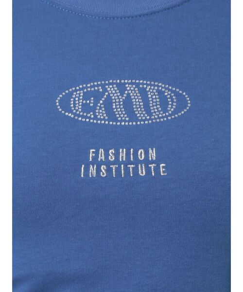 EMODA（エモダ）の「ストーンロゴミニマルTシャツ（Tシャツ/カットソー・レディース・ホワイト/ブラック/ブルー・FREE）」の13枚目の写真