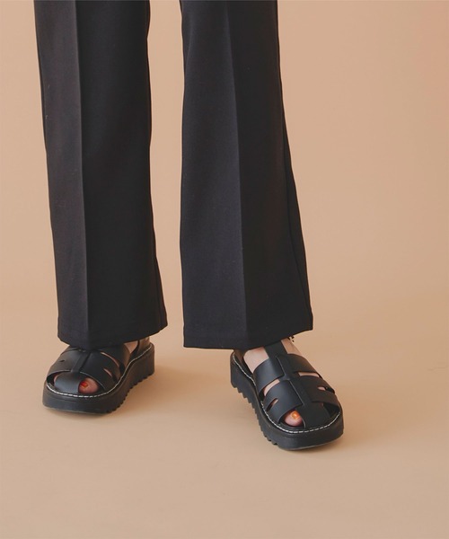 titivate（ティティベイト）の「ツータックセンタープレスワイドパンツ（その他パンツ・レディース・ボルドー/ピンク/グレー/ライトブラウン/アイボリー/ブラック/オフホワイト/ライトグリーン・PS(XS－S)/M/TM/L）」の16枚目の写真