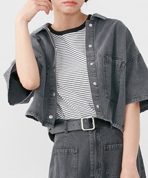 Le temps riche | ハーフスリーブデニムシャツ ＜Le temps riche＞(シャツ/ブラウス)