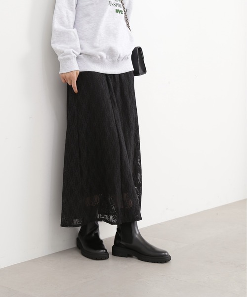 N.(N. Natural Beauty Basic)(エヌエヌナチュラルビューティーベーシック)の「【S Size Line】◆レースロングスカート(スカート・レディース・ライトグレー/ブラック/ブルー・SMALL/MEDIUM)」の16枚目の写真