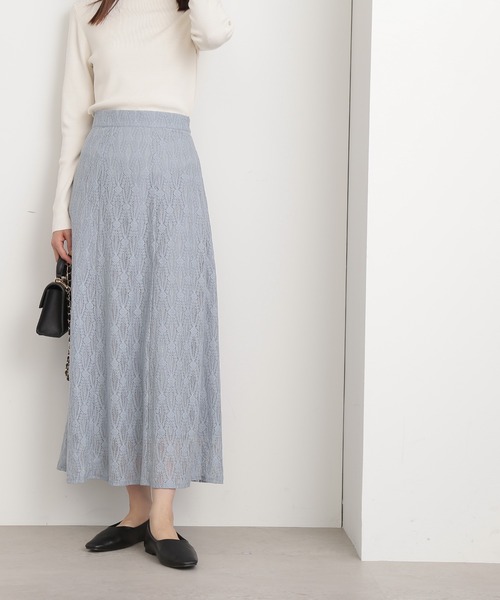 N.(N. Natural Beauty Basic)(エヌエヌナチュラルビューティーベーシック)の「【S Size Line】◆レースロングスカート(スカート・レディース・ライトグレー/ブラック/ブルー・SMALL/MEDIUM)」の22枚目の写真