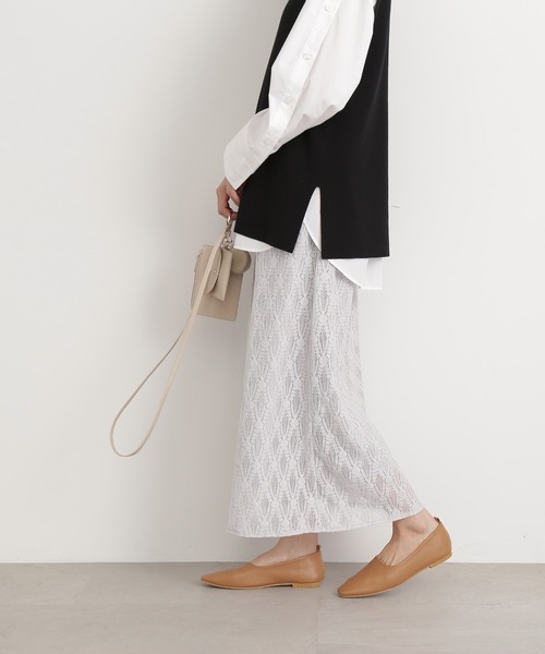 N.(N. Natural Beauty Basic)(エヌエヌナチュラルビューティーベーシック)の「【S Size Line】◆レースロングスカート(スカート・レディース・ライトグレー/ブラック/ブルー・SMALL/MEDIUM)」の13枚目の写真