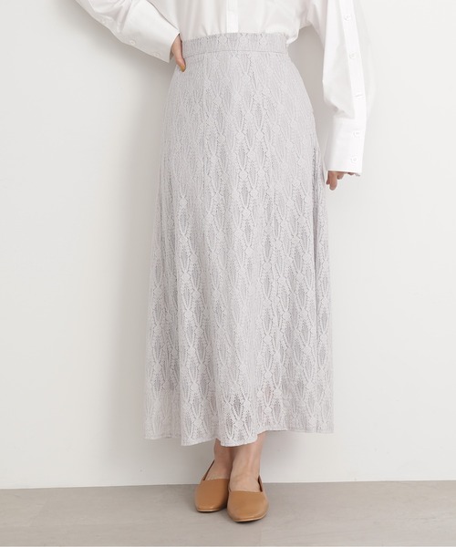 N.(N. Natural Beauty Basic)(エヌエヌナチュラルビューティーベーシック)の「【S Size Line】◆レースロングスカート(スカート・レディース・ライトグレー/ブラック/ブルー・SMALL/MEDIUM)」の8枚目の写真