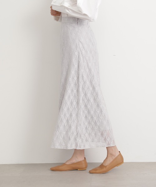 N.(N. Natural Beauty Basic)(エヌエヌナチュラルビューティーベーシック)の「【S Size Line】◆レースロングスカート(スカート・レディース・ライトグレー/ブラック/ブルー・SMALL/MEDIUM)」の11枚目の写真