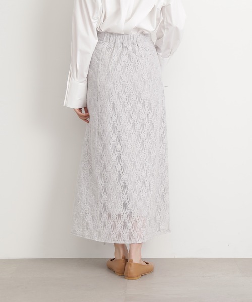 N.(N. Natural Beauty Basic)(エヌエヌナチュラルビューティーベーシック)の「【S Size Line】◆レースロングスカート(スカート・レディース・ライトグレー/ブラック/ブルー・SMALL/MEDIUM)」の14枚目の写真