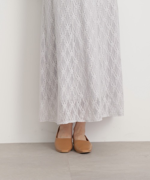 N.(N. Natural Beauty Basic)(エヌエヌナチュラルビューティーベーシック)の「【S Size Line】◆レースロングスカート(スカート・レディース・ライトグレー/ブラック/ブルー・SMALL/MEDIUM)」の6枚目の写真