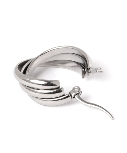 LAKOLE(ラコレ)の「ステンレス重ねフープピアス / 187880(ピアス(両耳用)・レディース・その他1/その他2・FREE)」の3枚目の写真