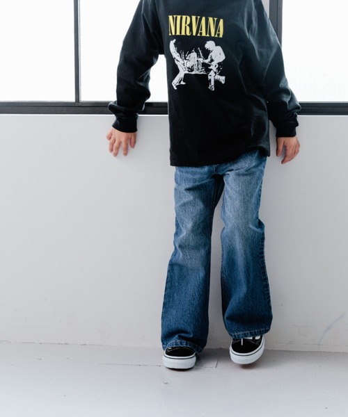 LOWRYS FARM(ローリーズファーム)の「CONEデニムフレアパンツ 971995(デニムパンツ・キッズ・インディゴブルー/ライトブルー・120cm/150cm/130cm/110cm/140cm)」の17枚目の写真