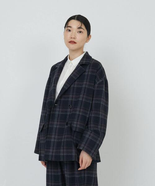 ADIEU TRISTESSE（アデュートリステス）の「ウールチェックジャケット
