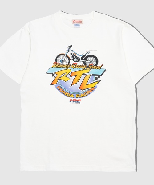 THE BAREFOOT(ベアフット)の「【 HONDA / ホンダ 】 Tシャツ RTL250R TEE P52656Jz BRA(Tシャツ/カットソー・メンズ・ホワイト・M/L/XL)」の1枚目の写真