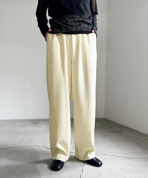 select MOCA（セレクトモカ）の「ピーチスキンリラックスイージーパンツ（その他パンツ・レディース・グレー/スミクロ/アイボリー・FREE）」の2枚目の写真