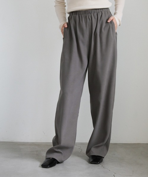 select MOCA（セレクトモカ）の「ピーチスキンリラックスイージーパンツ（その他パンツ・レディース・グレー/スミクロ/アイボリー・FREE）」の21枚目の写真