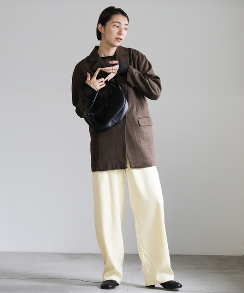 select MOCA（セレクトモカ）の「ピーチスキンリラックスイージーパンツ（その他パンツ・レディース・グレー/スミクロ/アイボリー・FREE）」の10枚目の写真