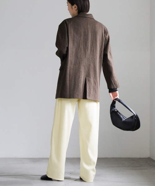 select MOCA（セレクトモカ）の「ピーチスキンリラックスイージーパンツ（その他パンツ・レディース・グレー/スミクロ/アイボリー・FREE）」の15枚目の写真