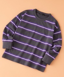 SHISKY（シスキー）の「SHISKY / シスキー ビッグシルエット ボーダー ロンT 長袖 キッズ（Tシャツ/カットソー）」