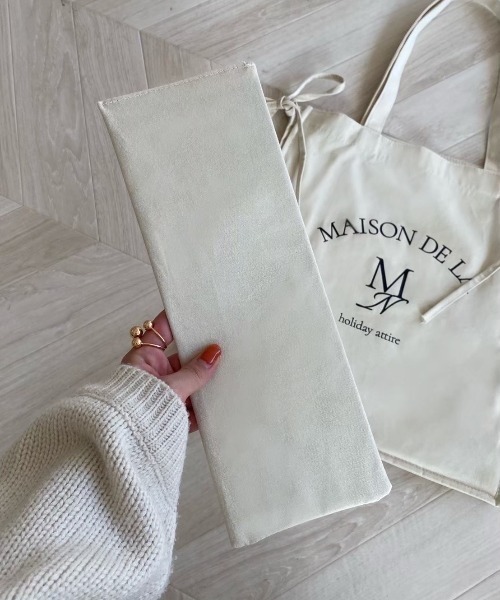 mellowneon(メロウネオン)の「A4カラーリボントートバッグ/キャンバストートバッグ/内ポケット有り/中敷き付き(トートバッグ・レディース・アイボリー/ブラック/ライトブルー/モカ/パープル/ミント/オレンジ/イエロー/レッド/ピンク・FREE)」の16枚目の写真