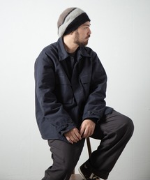 RACAL（ラカル）の「Stripe Mohair Knit Tam Beret / ボーダー切り替えモヘアニットタムベレー（ニットキャップ/ビーニー・メンズ）」