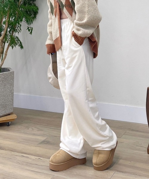 Heather（ヘザー）の「【POLO BCS(ポロ・ビーシーエス)】リラックス裏毛スウェットパンツ  975486（スウェットパンツ・レディース・グレー/アイボリー・FREE）」の11枚目の写真