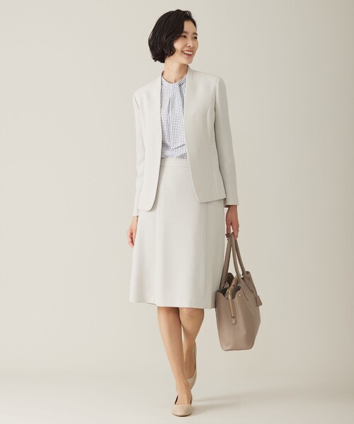 J.PRESS（ジェイプレス）の「幾何プリント ボウタイ カットソー（Tシャツ/カットソー・レディース・ふじ色系5/ネイビー系5・MEDIUM/LARGE）」の5枚目の写真