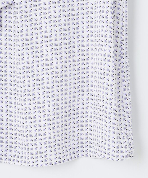 J.PRESS（ジェイプレス）の「幾何プリント ボウタイ カットソー（Tシャツ/カットソー・レディース・ふじ色系5/ネイビー系5・MEDIUM/LARGE）」の14枚目の写真