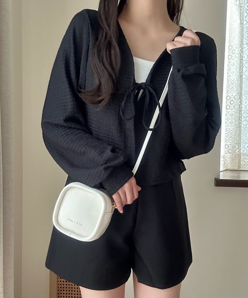 Cham.（チャム）の「スクエアミニショルダーバッグ（ショルダーバッグ・レディース・ブルー/ブラウン/ホワイト/イエロー/ブラック・F）」の2枚目の写真