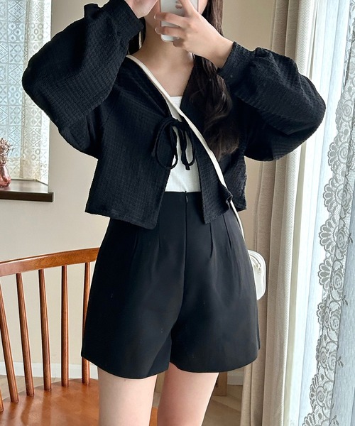 Cham.（チャム）の「スクエアミニショルダーバッグ（ショルダーバッグ・レディース・ブルー/ブラウン/ホワイト/イエロー/ブラック・F）」の9枚目の写真