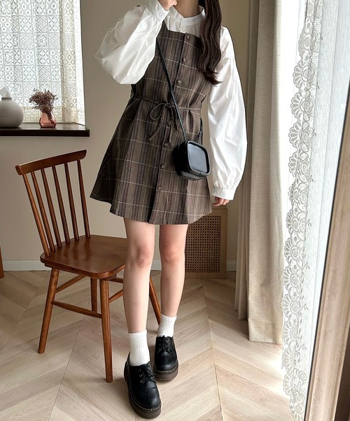 Cham.（チャム）の「スクエアミニショルダーバッグ（ショルダーバッグ・レディース・ブルー/ブラウン/ホワイト/イエロー/ブラック・F）」の14枚目の写真