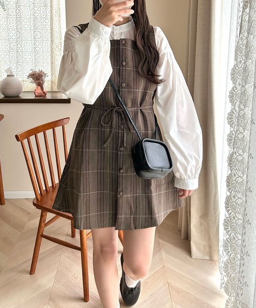 Cham.（チャム）の「スクエアミニショルダーバッグ（ショルダーバッグ・レディース・ブルー/ブラウン/ホワイト/イエロー/ブラック・F）」の16枚目の写真